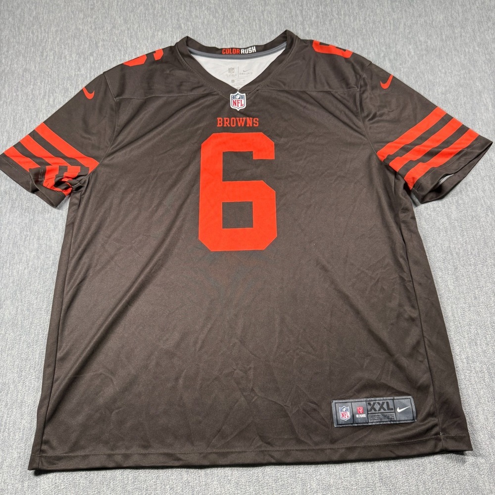 Nike Jersey Mens XXL Brown Baker Mayfield Cleveland Browns Color Rush 821799-248